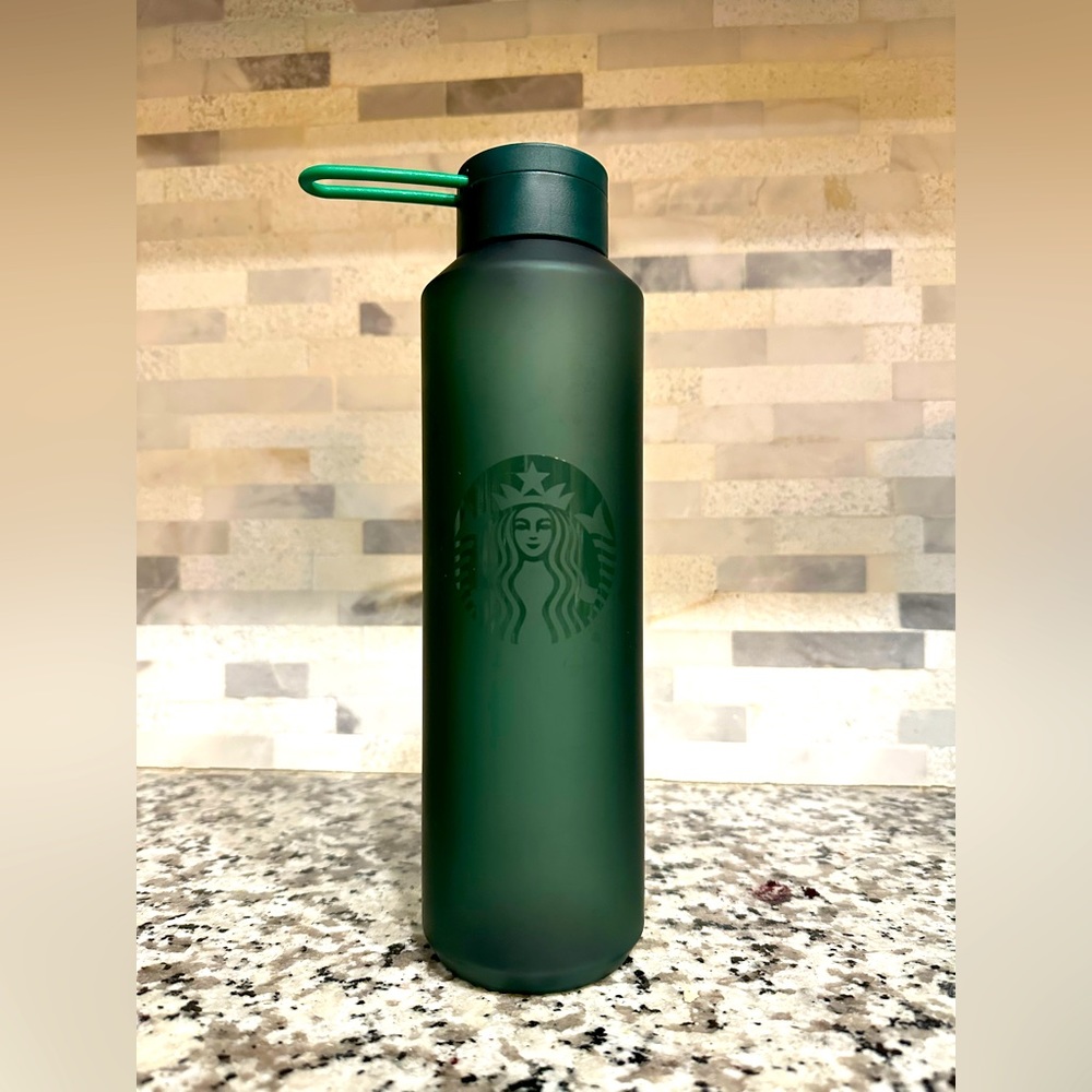 Starbucks plastic bottle with lid